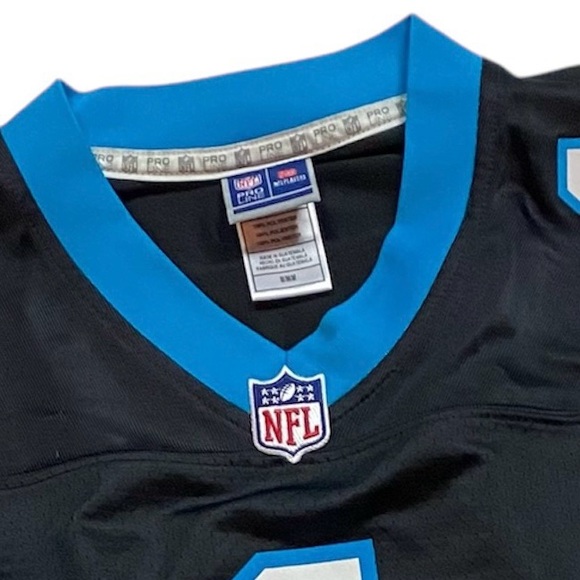 šTEE-rrific NFL PRO LINE CAROLINA PANTHERS CAM NEWTON #1 NWOT FOOTBALL JERSEY M - Picture 2 of 4